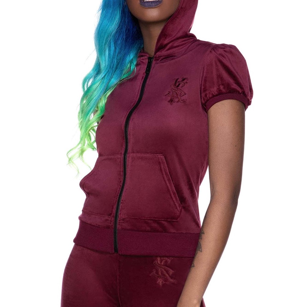 KillStar Dee-Lux Velvet Hoodie - Picture 2 of 2